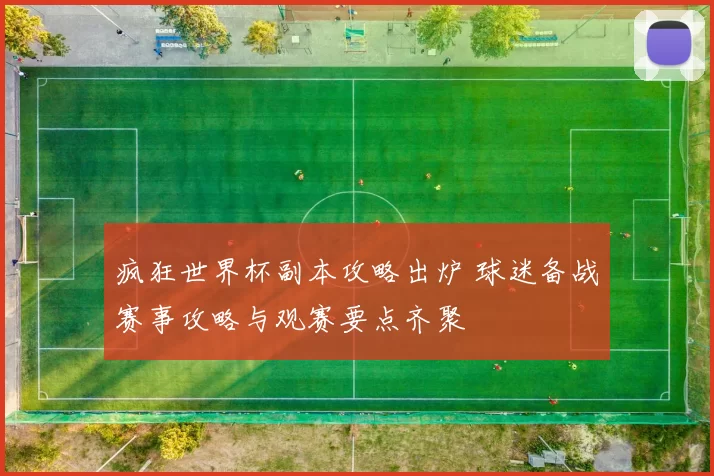疯狂世界杯副本攻略出炉 球迷备战赛事攻略与观赛要点齐聚