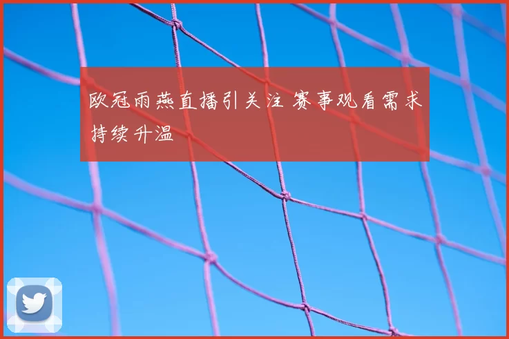 欧冠雨燕直播引关注 赛事观看需求持续升温
