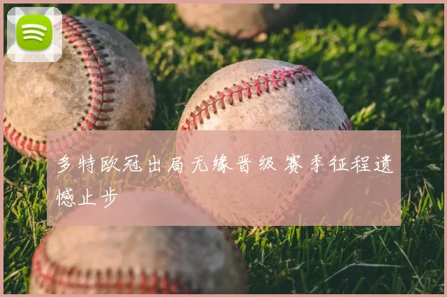 多特欧冠出局无缘晋级 赛季征程遗憾止步